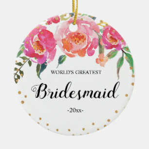 Cerâmica O maior ornamento de Bridesmaid do mundo