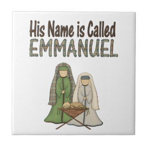Cerâmica O nome é azulejo do Natal de Emmanuel