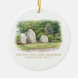 Cerâmica O Ornamento de Natal em Memória de Dan Fogelberg
