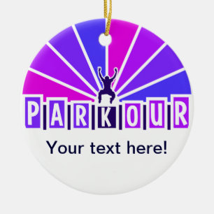 Cerâmica O ornamento de PARKOUR, personaliza