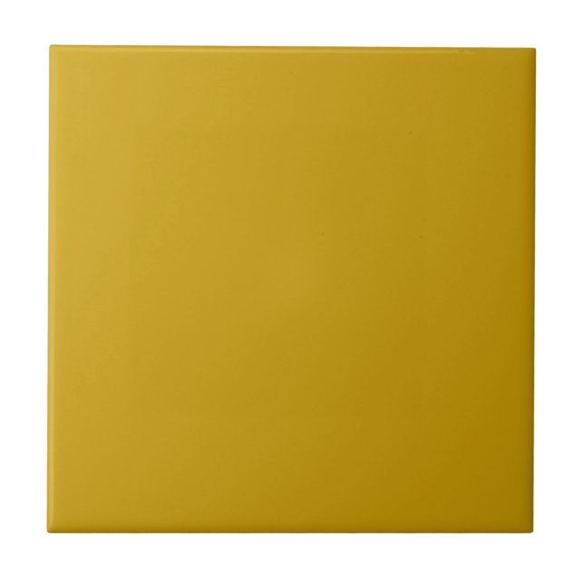 Cerâmica Ochre Azulejo de cor sólida amarelo (Frente)