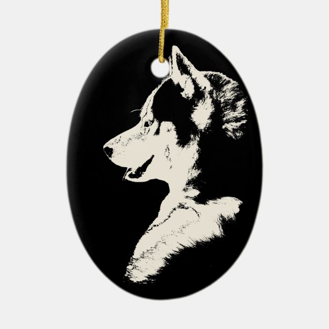 Cerâmica Ofertas de Pup de Rouco Personalizado de Ornamento (Frente)