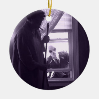 Cerâmica Olhando o ornamento de Bob