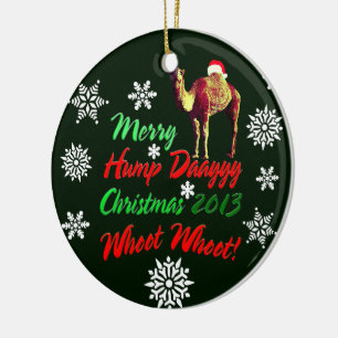 Cerâmica Ornamento 2013 alegre de Whoot Whoot do Natal do