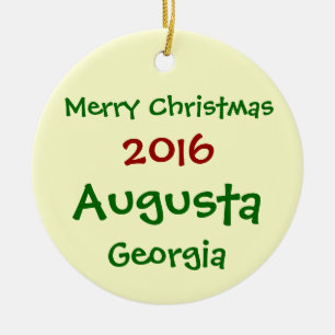 CERÂMICA ORNAMENTO 2016 NOVO DO FELIZ NATAL DE AUGUSTA