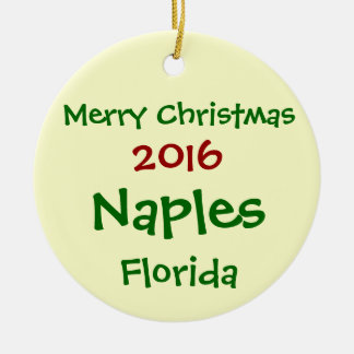 CERÂMICA ORNAMENTO 2016 NOVO DO FELIZ NATAL DE NÁPOLES