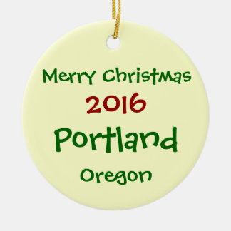 CERÂMICA ORNAMENTO 2016 NOVO DO FELIZ NATAL DE PORTLAND