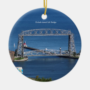 Cerâmica Ornamento aéreo da ponte de elevador de Duluth