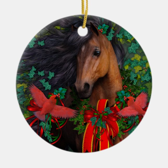 Cerâmica Ornamento alegre de Morgan (Frente)