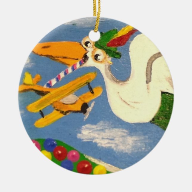 Cerâmica Ornamento cansado de Willie (Frente)