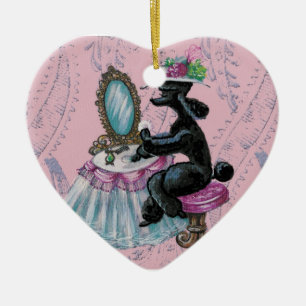 Cerâmica Ornamento Cardíaco de Arte Retroativa de Boudoir 