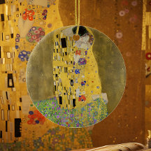 Ornamento Cerâmico de Arte Fina Gustav Klimt O Bei