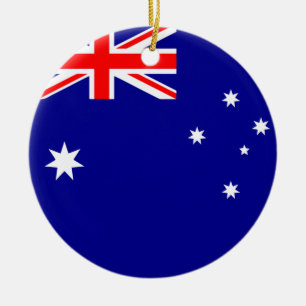 Cerâmica Ornamento cerâmico de bandeira da Austrália