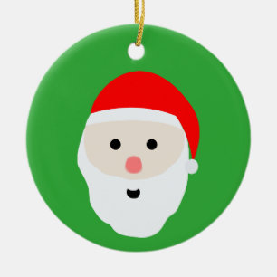 Cerâmica Ornamento cerâmico de Caco Papai Noel