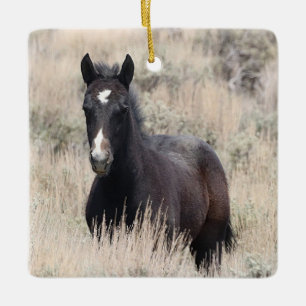 Cerâmica Ornamento Cerâmico de Cavalos Selvagens de Lava-Ar