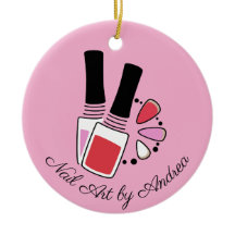 Ornamento cerâmico de Design de Arte unha