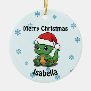 Cerâmica Ornamento cerâmico de Feliz Natal Personalizado