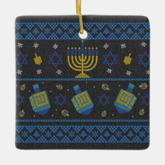 Cerâmica ornamento cerâmico de Hanukkah