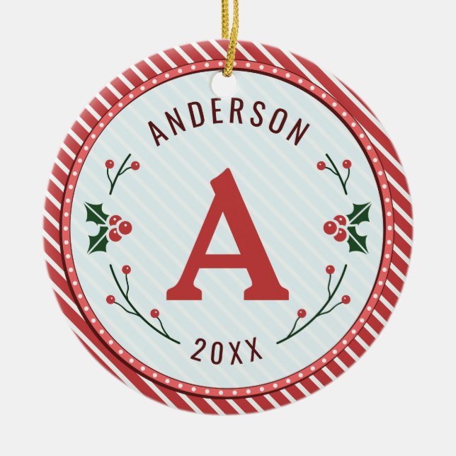 Cerâmica Ornamento Cerâmico de Marquee de Natal (Frente)