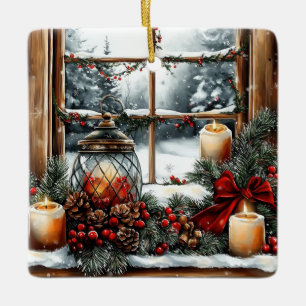 Cerâmica Ornamento Cerâmico de Natal