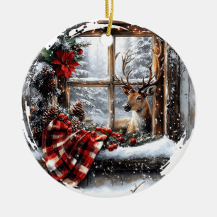 Cerâmica Ornamento Cerâmico de Natal