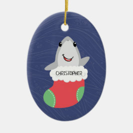 Cerâmica Ornamento cerâmico de Natal de Tubarão-Cinto