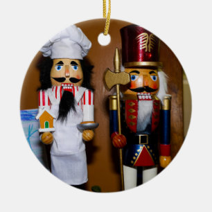 Cerâmica Ornamento Cerâmico de Noz-Cracker de Natal