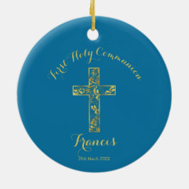 Cerâmica ornamento cerâmico de ouro azul comunitário