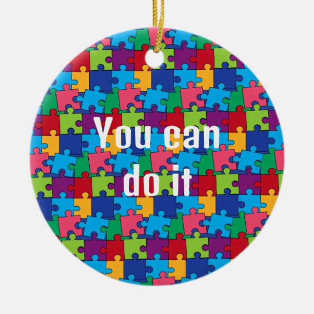 Cerâmica Ornamento cerâmico de peças de Quebra-cabeça de vi (Frente)