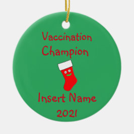 Cerâmica Ornamento Cerâmico de Vacinação Personalizada