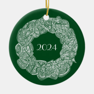Cerâmica Ornamento cerâmico do Ano da Fera de Natal