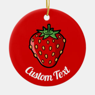 Cerâmica Ornamento Cerâmico Do Ícone De Morango