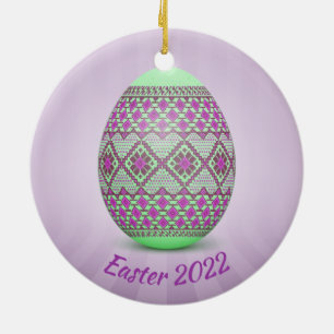 Cerâmica Ornamento Cerâmico Do Ovo De Páscoa Ucraniano (Pys