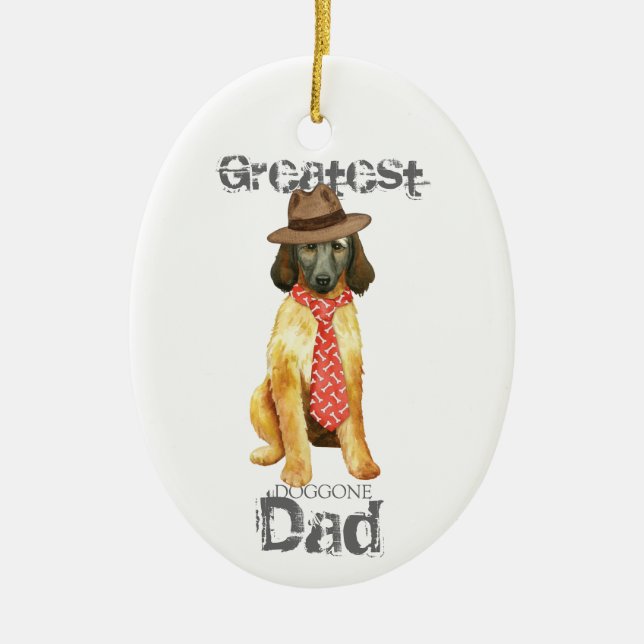 Cerâmica Ornamento cerâmico do Pai de Caça Afegão (Frente)