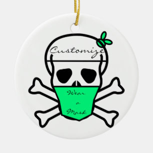 Cerâmica Ornamento cerâmico do Thunder_Cove da máscara de