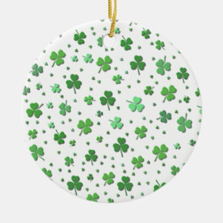 Cerâmica Ornamento - Chás de Shamrocks - Dia de São Patríci