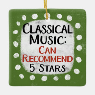 Cerâmica Ornamento Clássico de Revisão 5 Estrelas