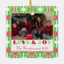 Ornamento Colorido de Árvore de Fotos Mosaicas