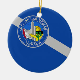 Cerâmica Ornamento com bandeira de Las Vegas, Nevada, EUA