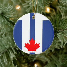 Cerâmica Ornamento com bandeira de Toronto, Canadá