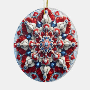 Cerâmica Ornamento com Design de cores da Noruega