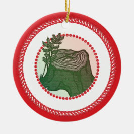 Cerâmica Ornamento da árvore de Jesse de Candy-back