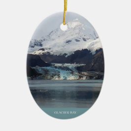 Cerâmica Ornamento da Árvore de Natal da Baía de Glacier