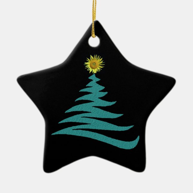 Cerâmica Ornamento da árvore de Natal da esperança - (Frente)