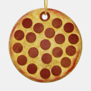 Cerâmica Ornamento da árvore de Natal da pizza