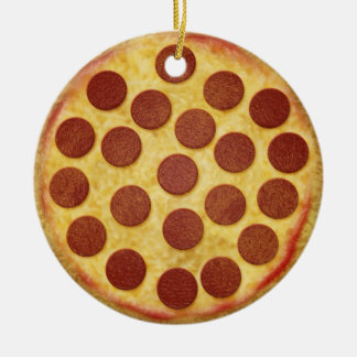 Cerâmica Ornamento da árvore de Natal da pizza