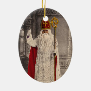 Cerâmica Ornamento da árvore de Natal de Nicholas do santo