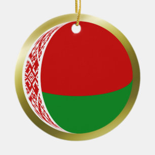 Cerâmica Ornamento da bandeira de Belarus
