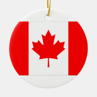 Cerâmica Ornamento da bandeira de Canadá