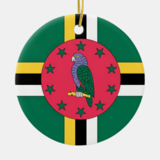 Cerâmica Ornamento da bandeira de Dominica